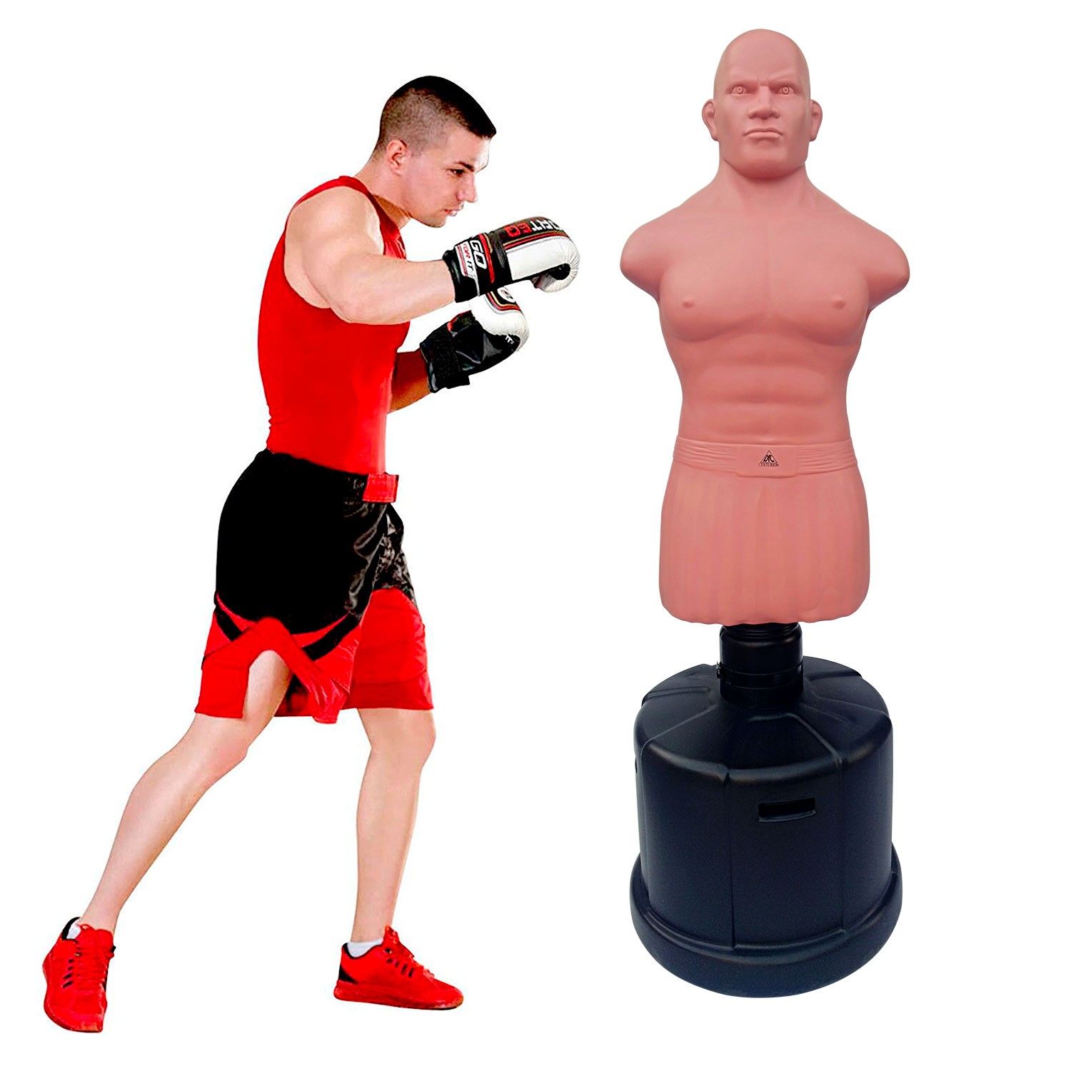 Манекен Boxing Punching Man-Heavy (беж) (манекен плюс колба) Регулировка высоты!!!, изображение 7