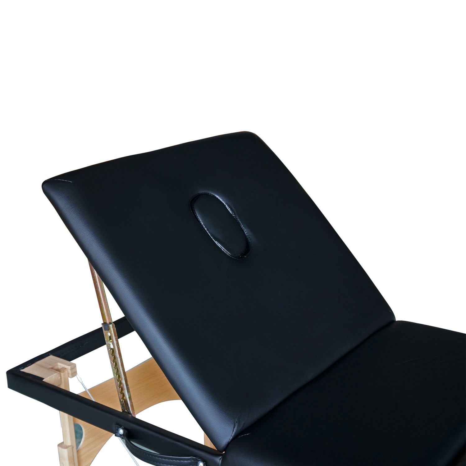 Массажный стол DFC NIRVANA, Relax Pro, дерев. ножки, цвет черный, изображение 5