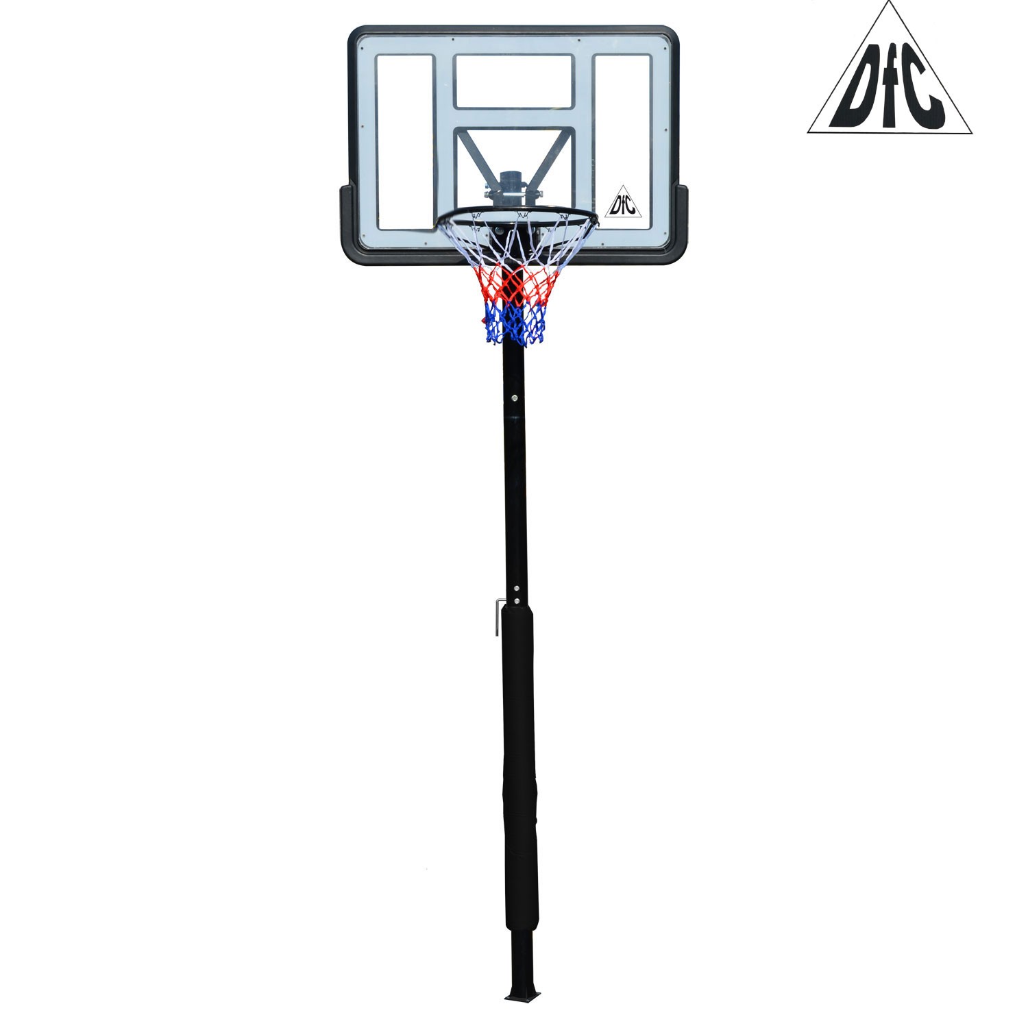 Баскетбольная стационарная стойка DFC ING44P1 112x75см акрил