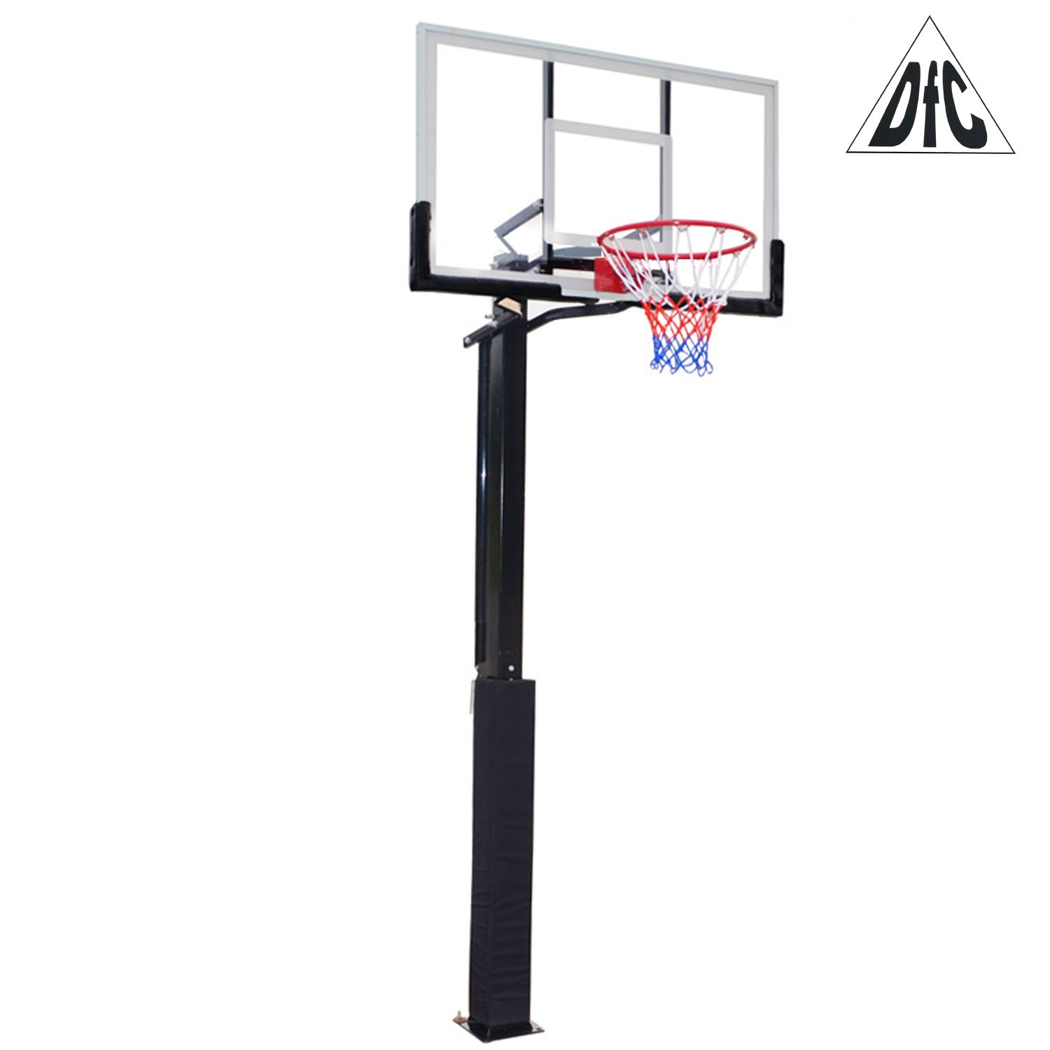 Баскетбольная стационарная стойка DFC ING50A 127x80см акрил