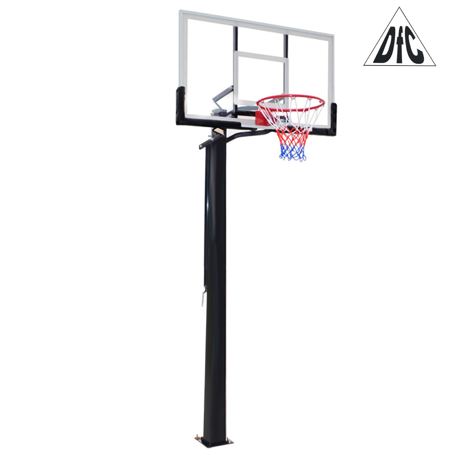 Баскетбольная стационарная стойка DFC ING56A 143x80см акрил
