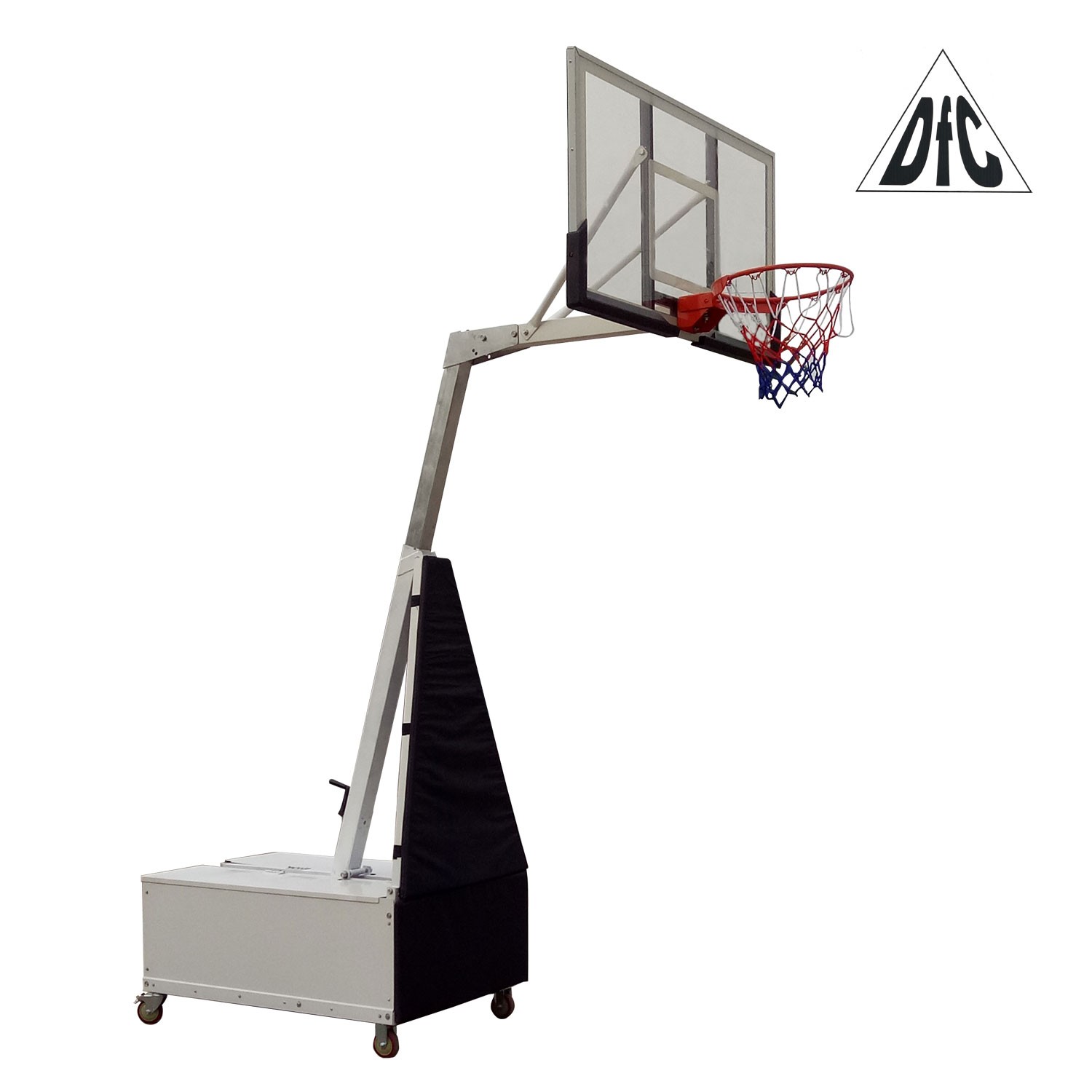 Баскетбольная мобильная стойка DFC STAND50SG 127X80см поликарбонат