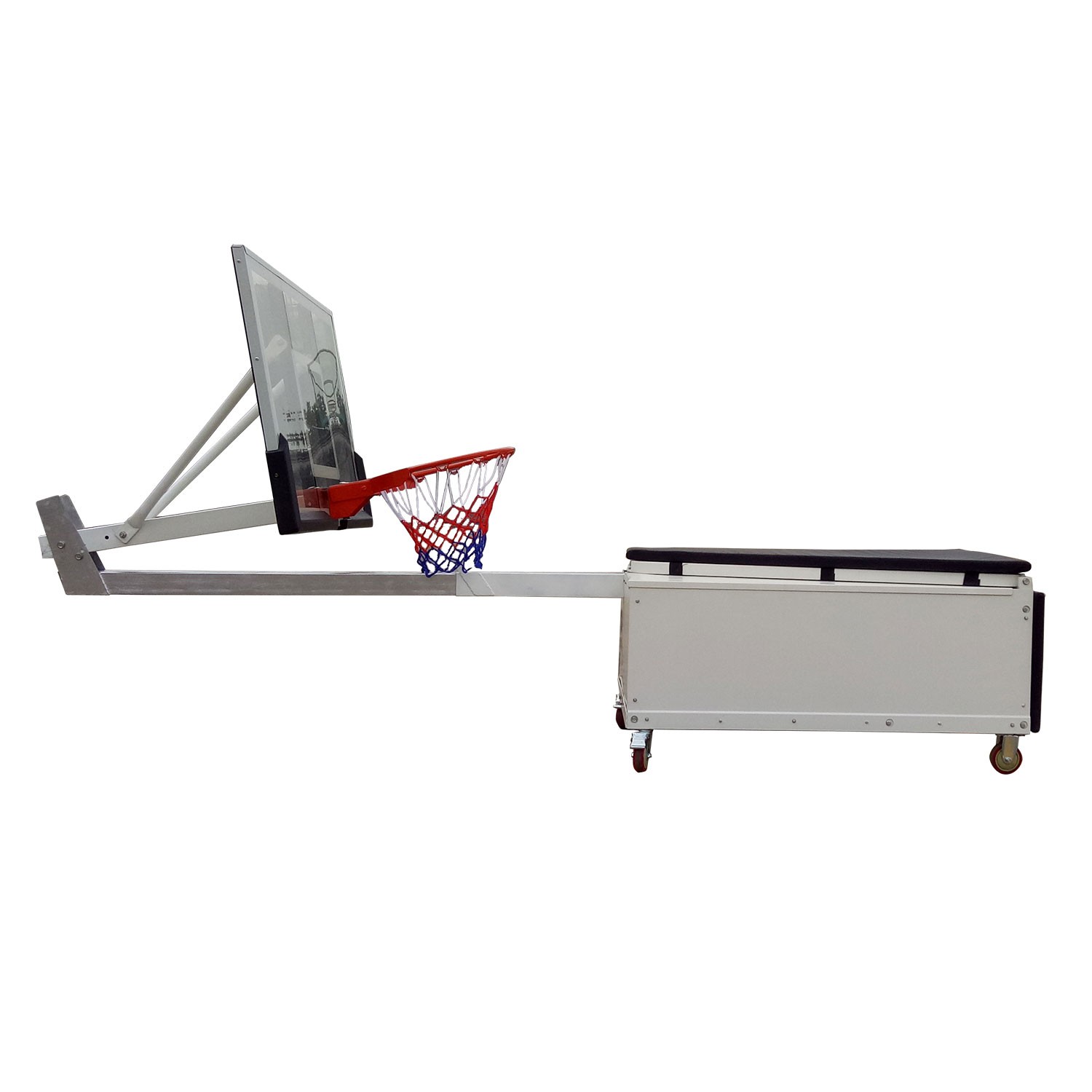 Баскетбольная мобильная стойка DFC STAND50SG 127X80см поликарбонат, изображение 7