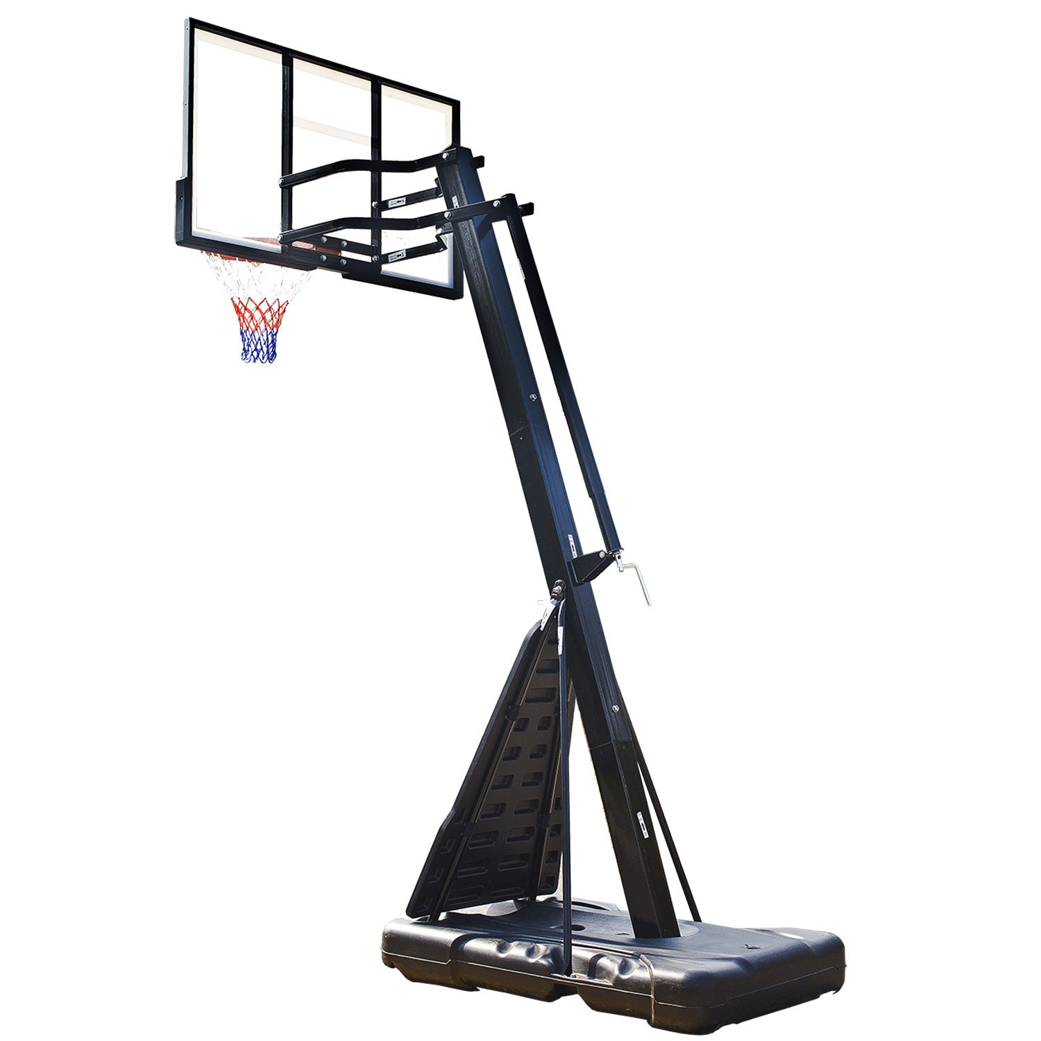 Баскетбольная мобильная стойка DFC STAND54G 136x80см стекло, изображение 2
