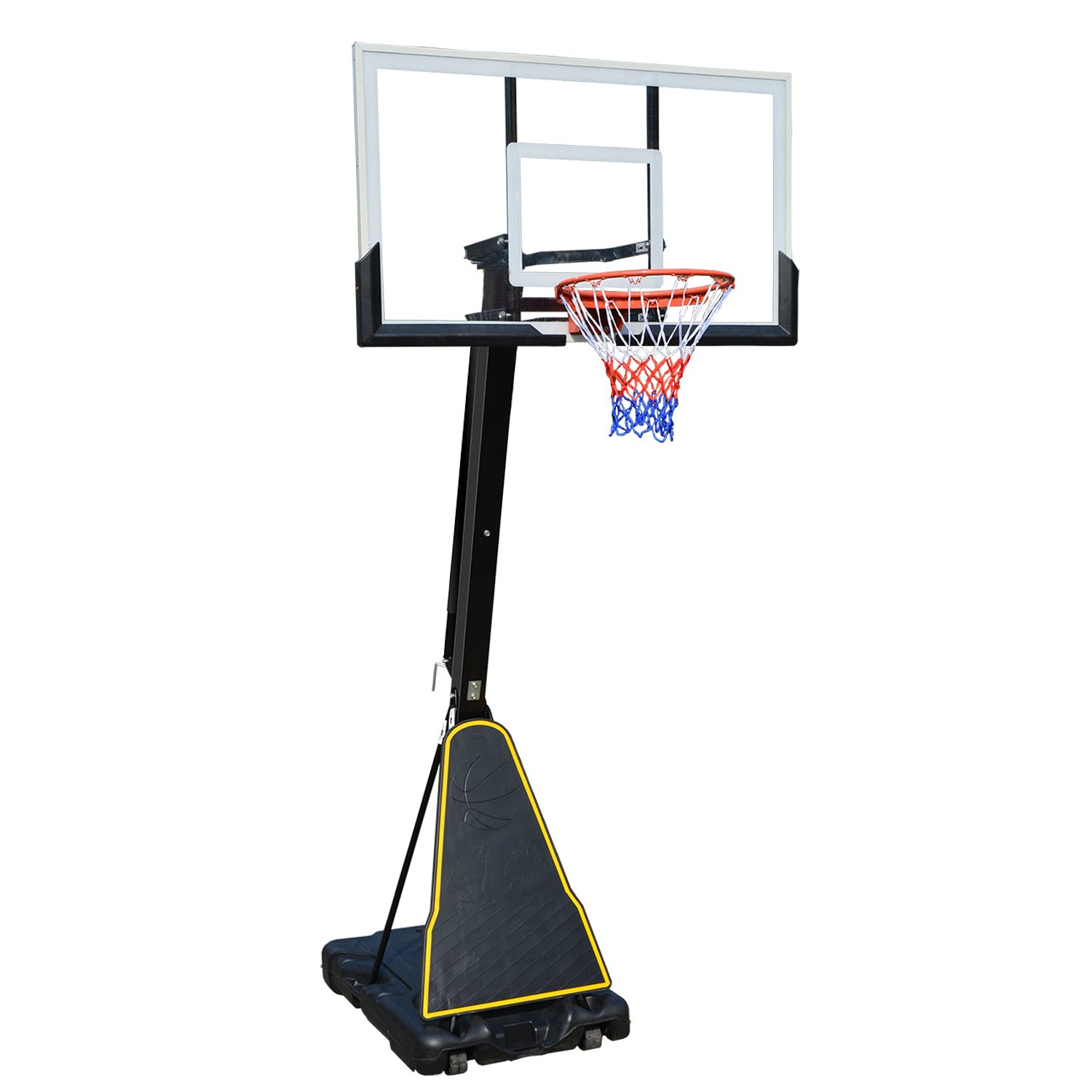 Баскетбольная мобильная стойка DFC STAND54G 136x80см стекло, изображение 4