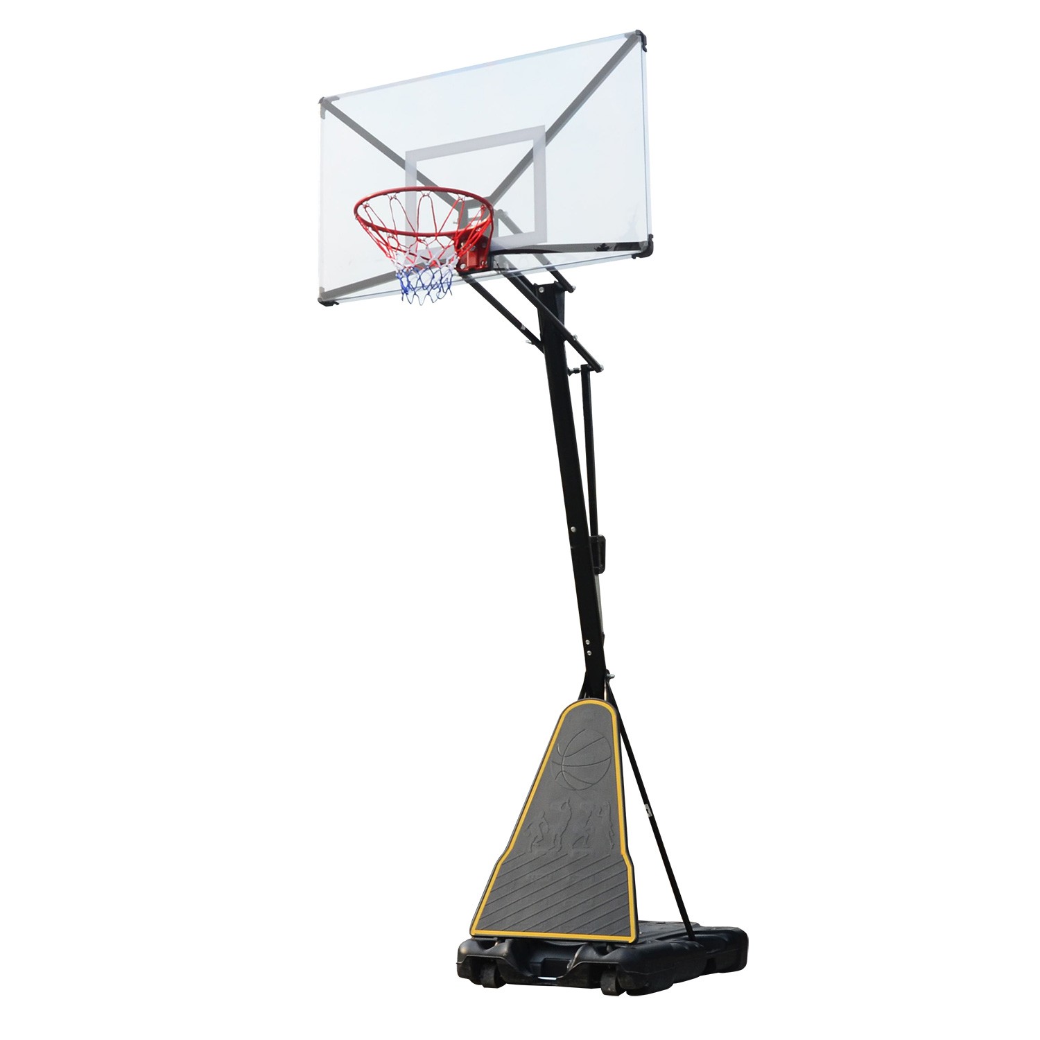Баскетбольная мобильная стойка DFC STAND54T 136x80см поликарбонат, изображение 3