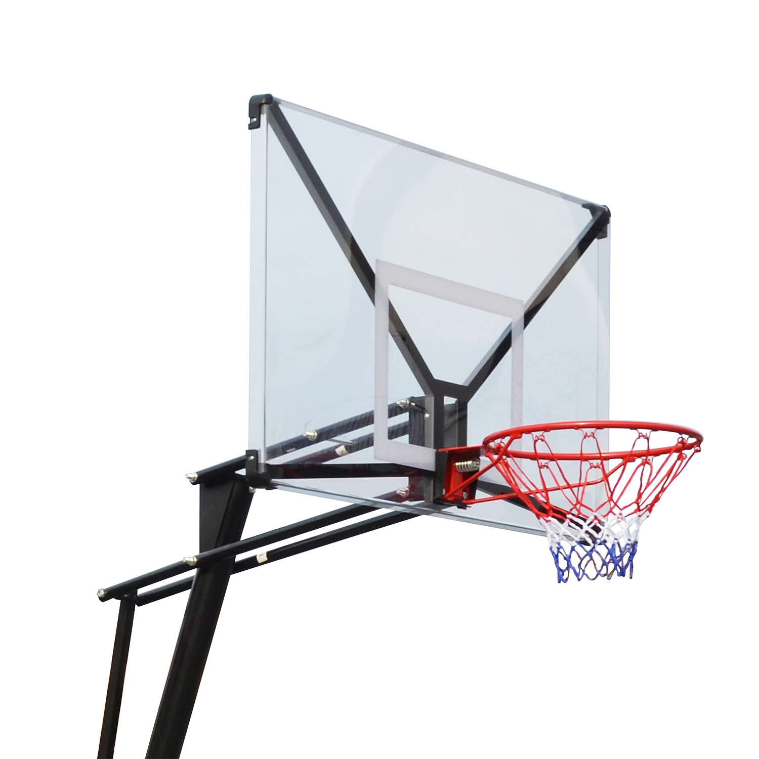 Баскетбольная мобильная стойка DFC STAND54T 136x80см поликарбонат, изображение 6