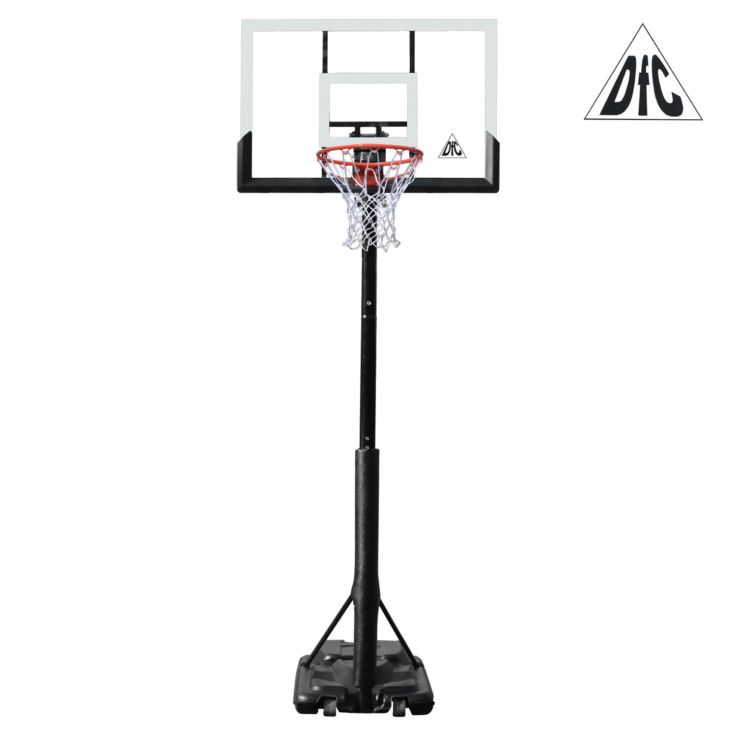 Баскетбольная мобильная стойка DFC STAND56P 143x80см поликарбонат