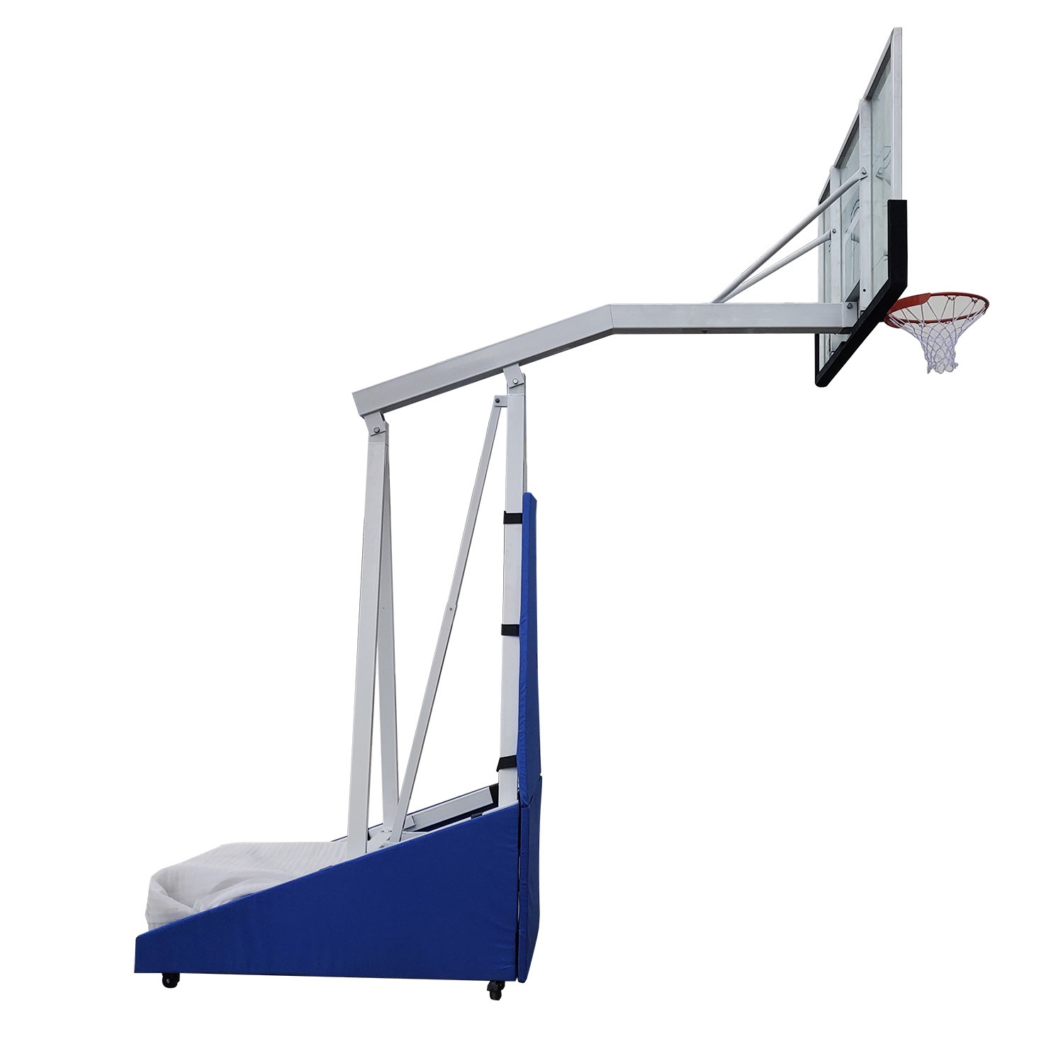 Баскетбольная мобильная стойка DFC STAND72G PRO 180x105см стекло 12мм, изображение 5