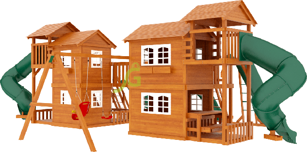 Детский игровой комплекс "Домик" IgraGrad Детская деревянная площадка "IgraGrad Домик 7", изображение 4